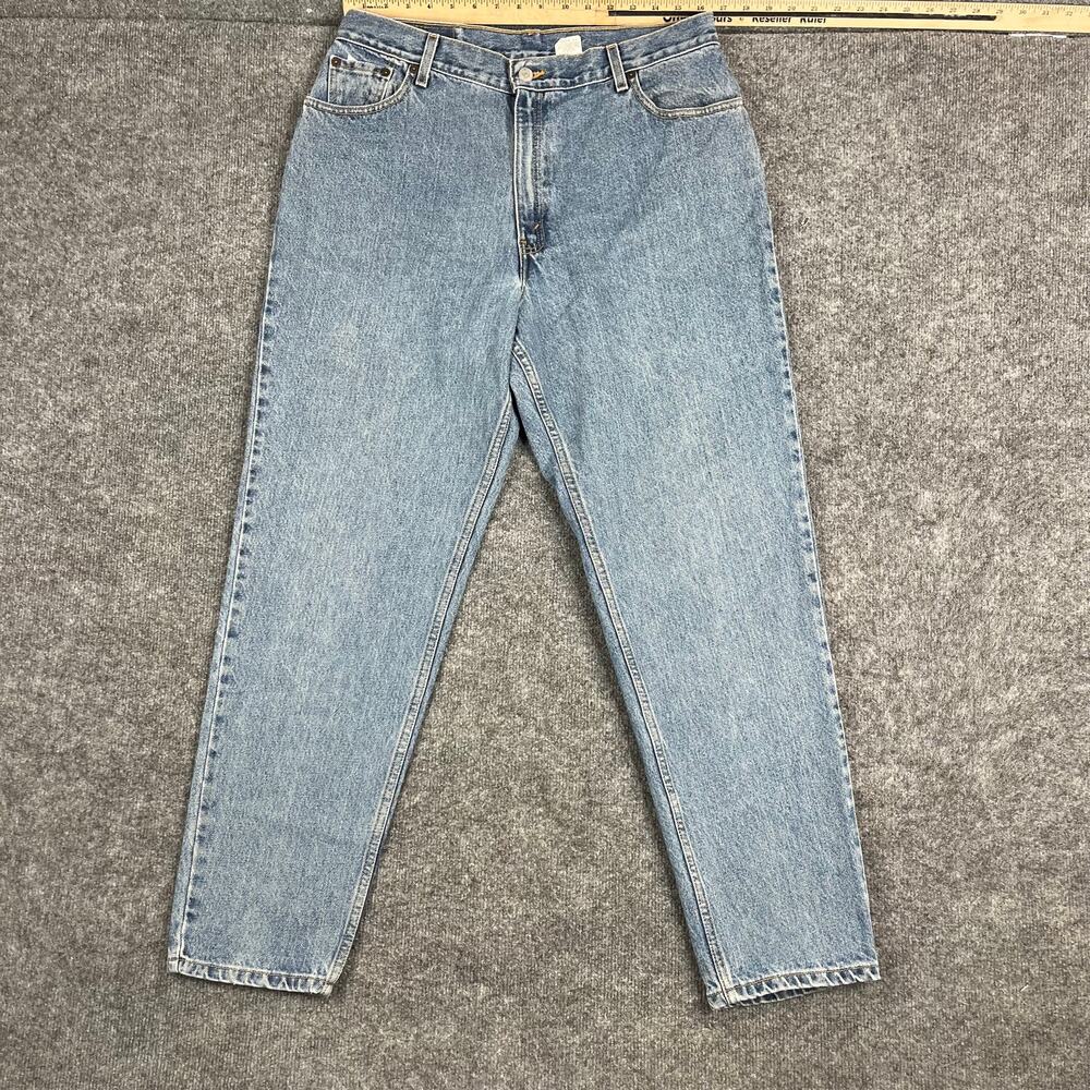 Levis 550 Jeans Womens Size 16‎ Blue Relaxed Fit Tapered Leg Classic Denim